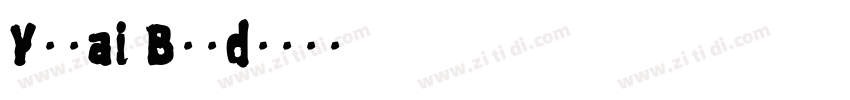 Yozai Bold字体转换